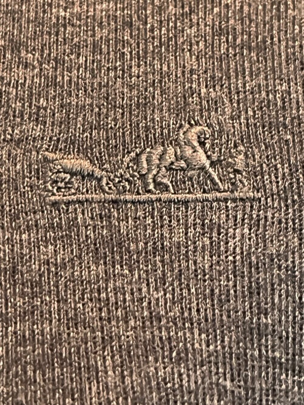 HERMES PULL COL MONTANT MOCK NECK LOGO SWEATER NWOT CASHMERE & SILK BLEND - 36 - Picture 2 of 11